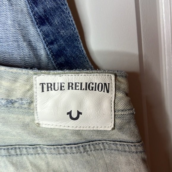 Denim Short Overalls with Pocket - Picture 9 of 12